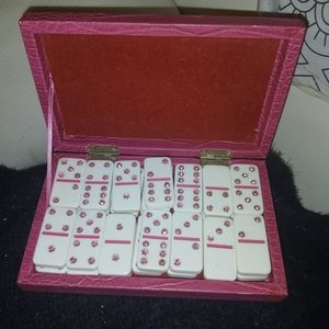 Pink Domino Set with Case